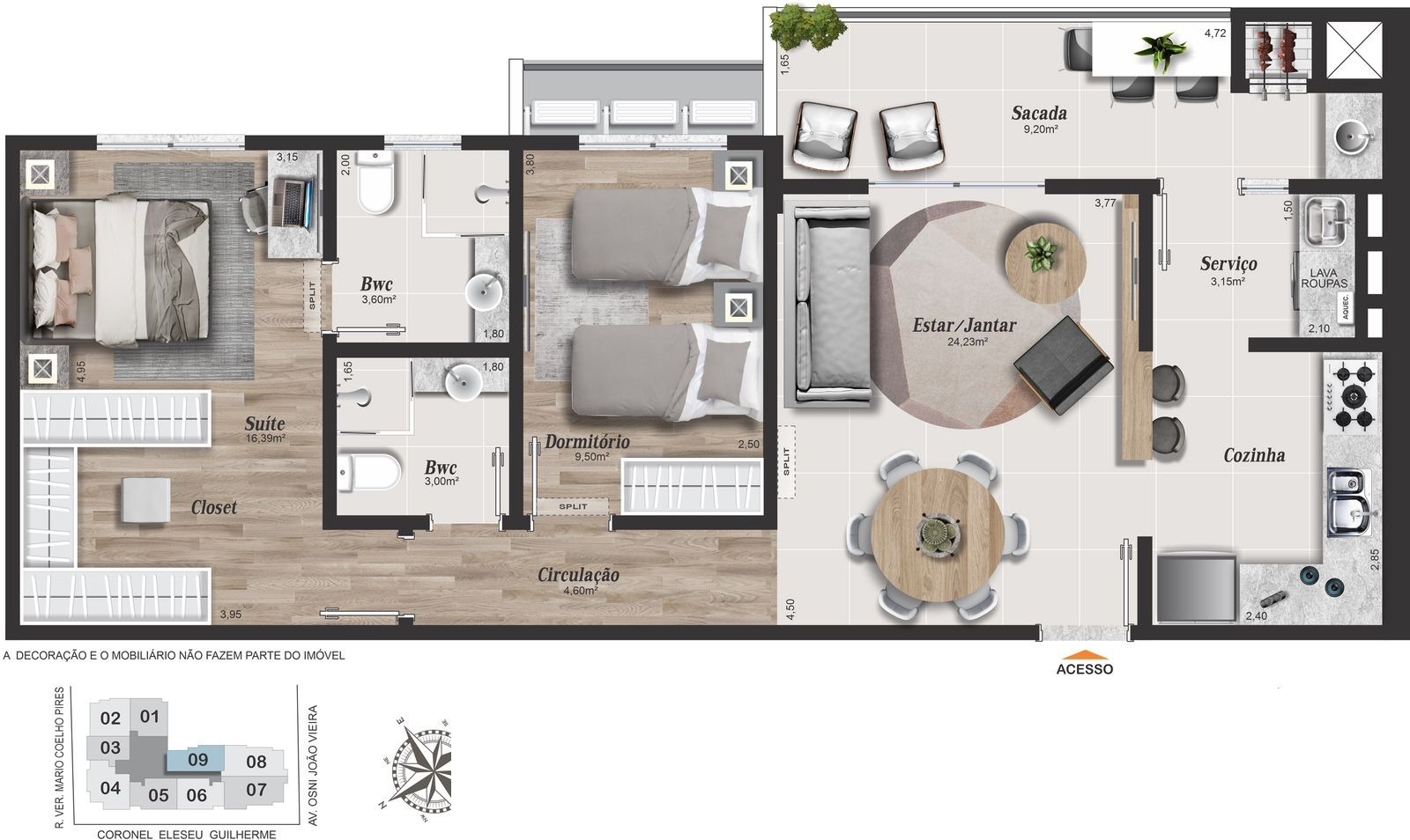 Planta 83 m&sup2;