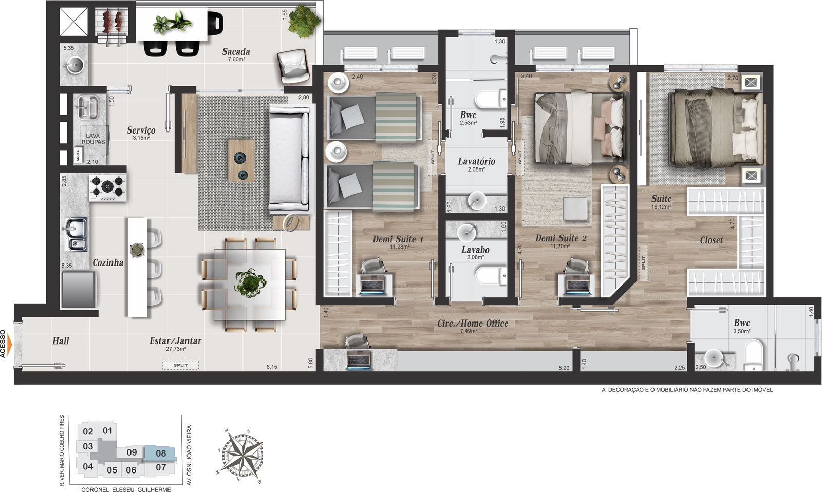 Planta 112 m&sup2;